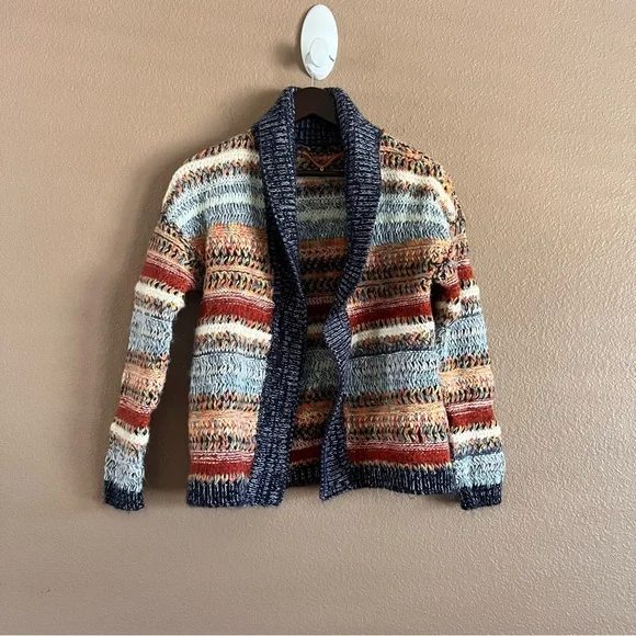Anthropologie Knitted and Knotted Wool Bland Open Cardigan Size Small - Picture 1 of 7